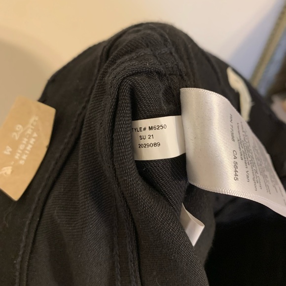 NWT Madewell 10" High-Rise Skinny Jeans in Black Frost, Size 29 - Picture 15 of 15